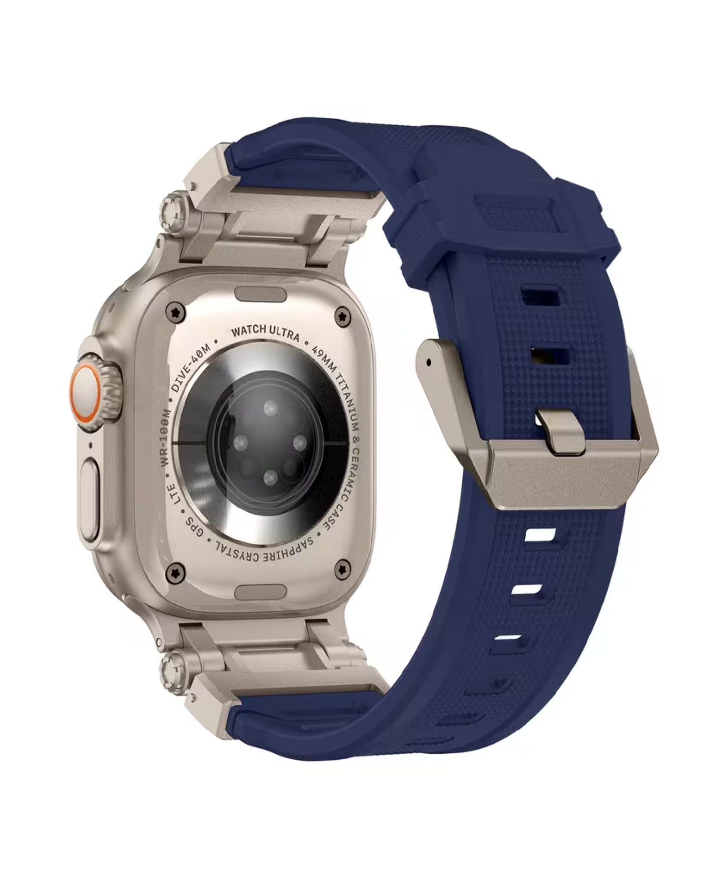 Solid Silicone Watch Band 42mm to 49mm