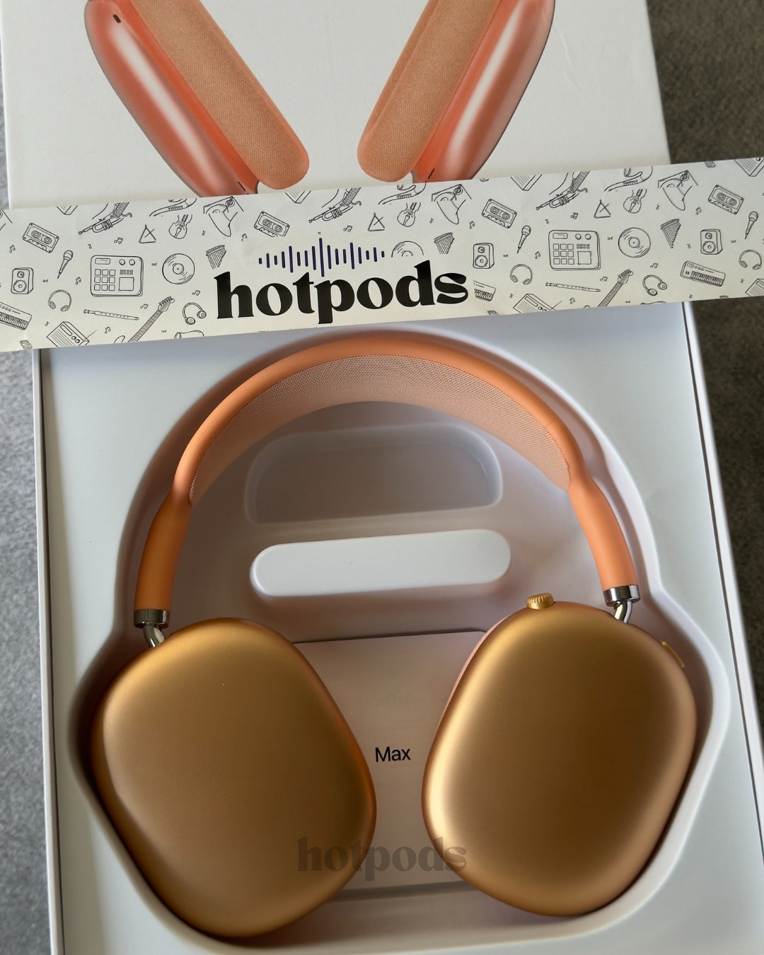 Hotpods Max (Noise Control + Popup Sensor) Orange