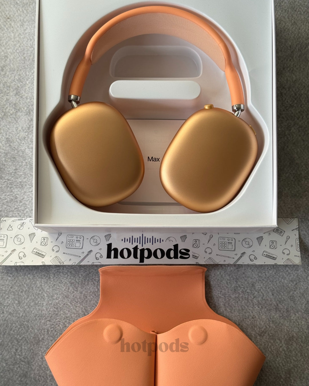Hotpods Max (Noise Control + Popup Sensor) Orange
