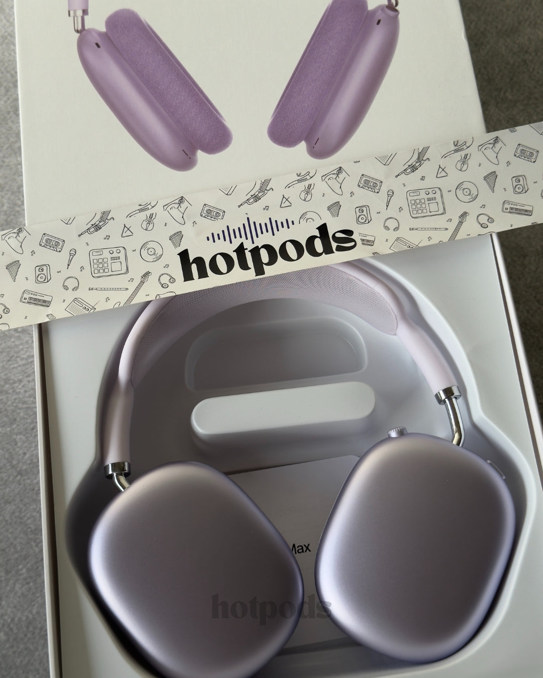 Hotpods Max (Noise Control + Popup Sensor) Purple