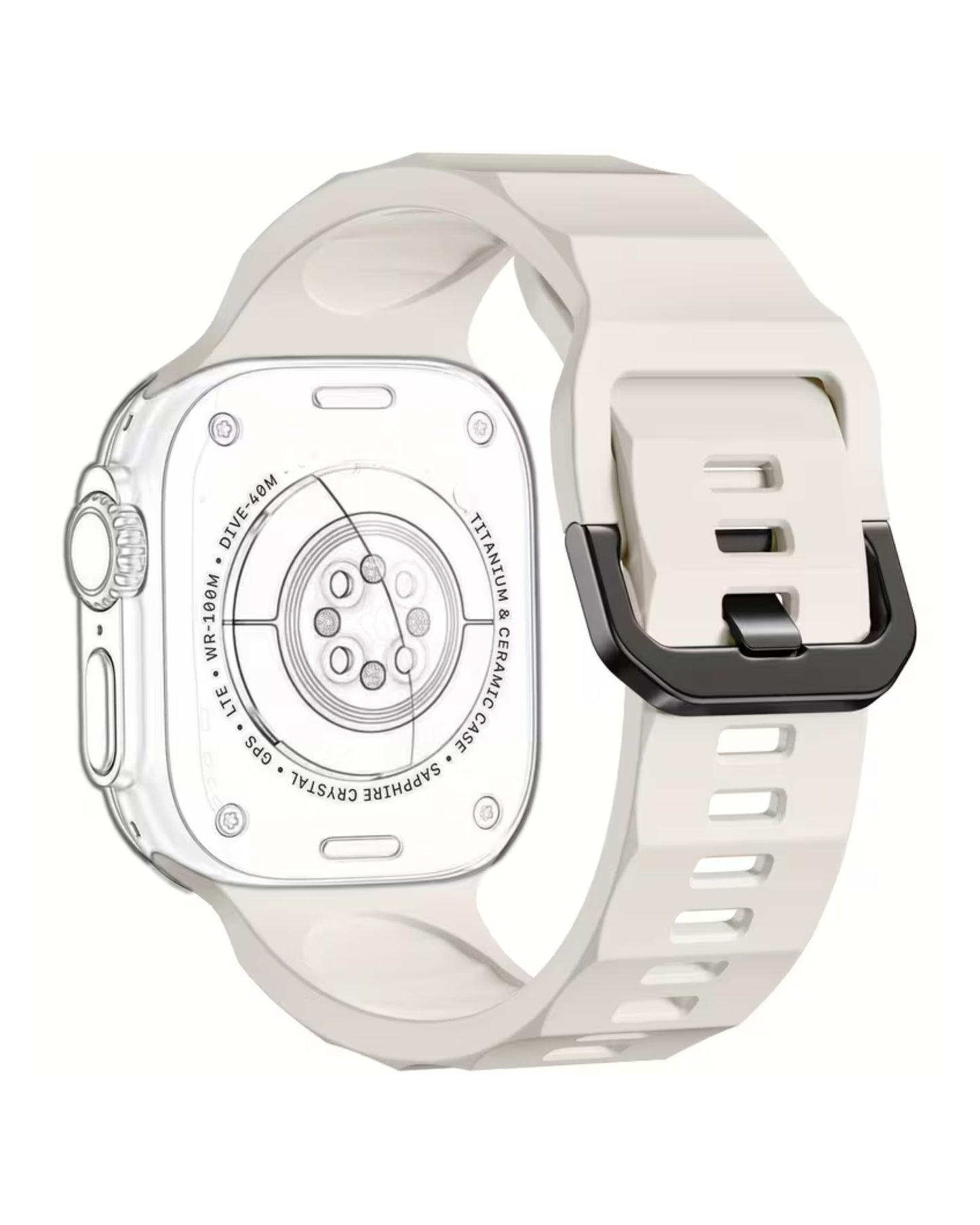 Zig Zag Band (Off White) 42mm to 49mm