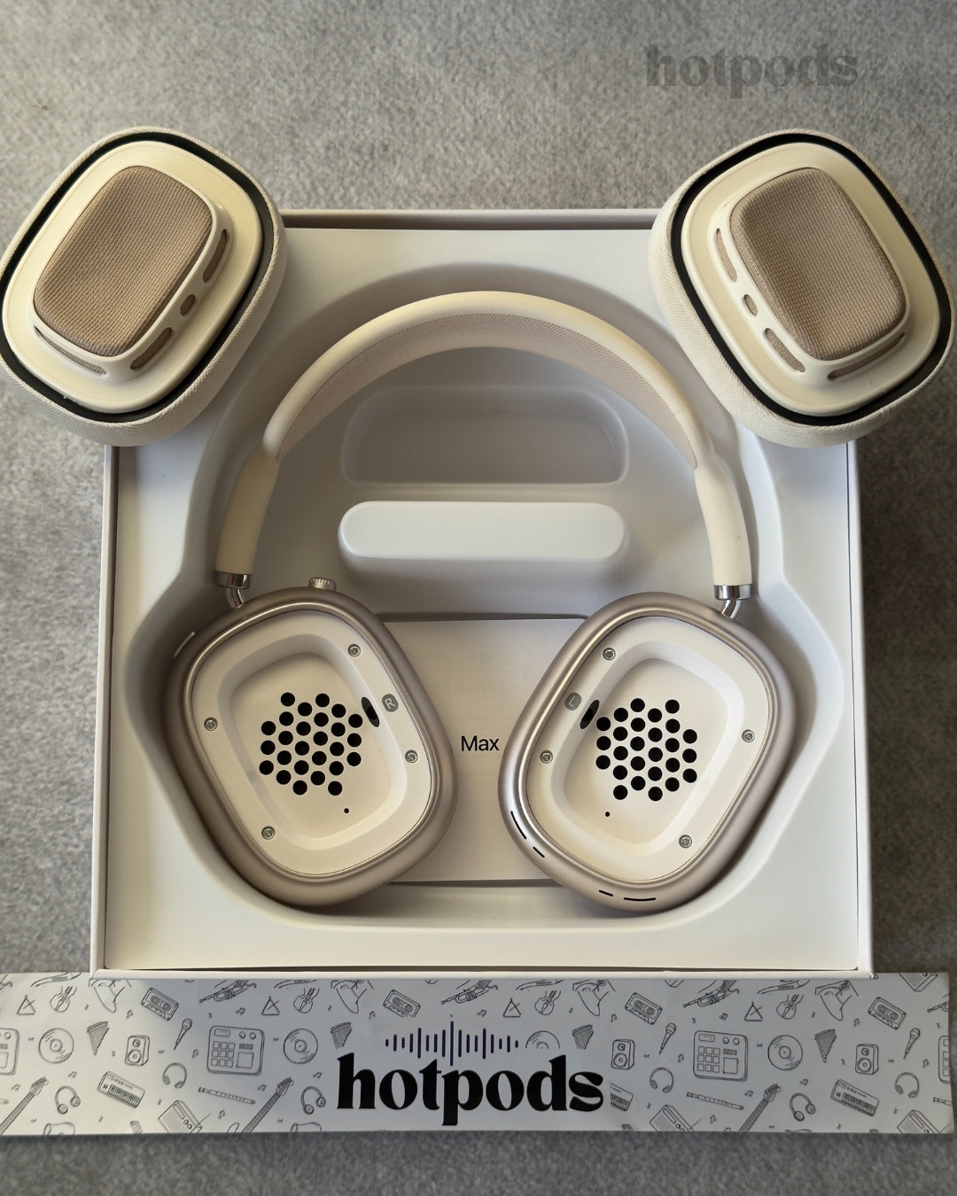 Hotpods Max (Noise Control + Popup Sensor) Starlight
