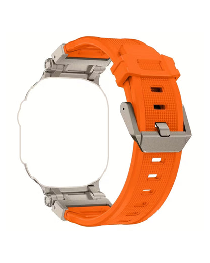 Solid Silicone Watch Band (Orange) 42mm to 49mm