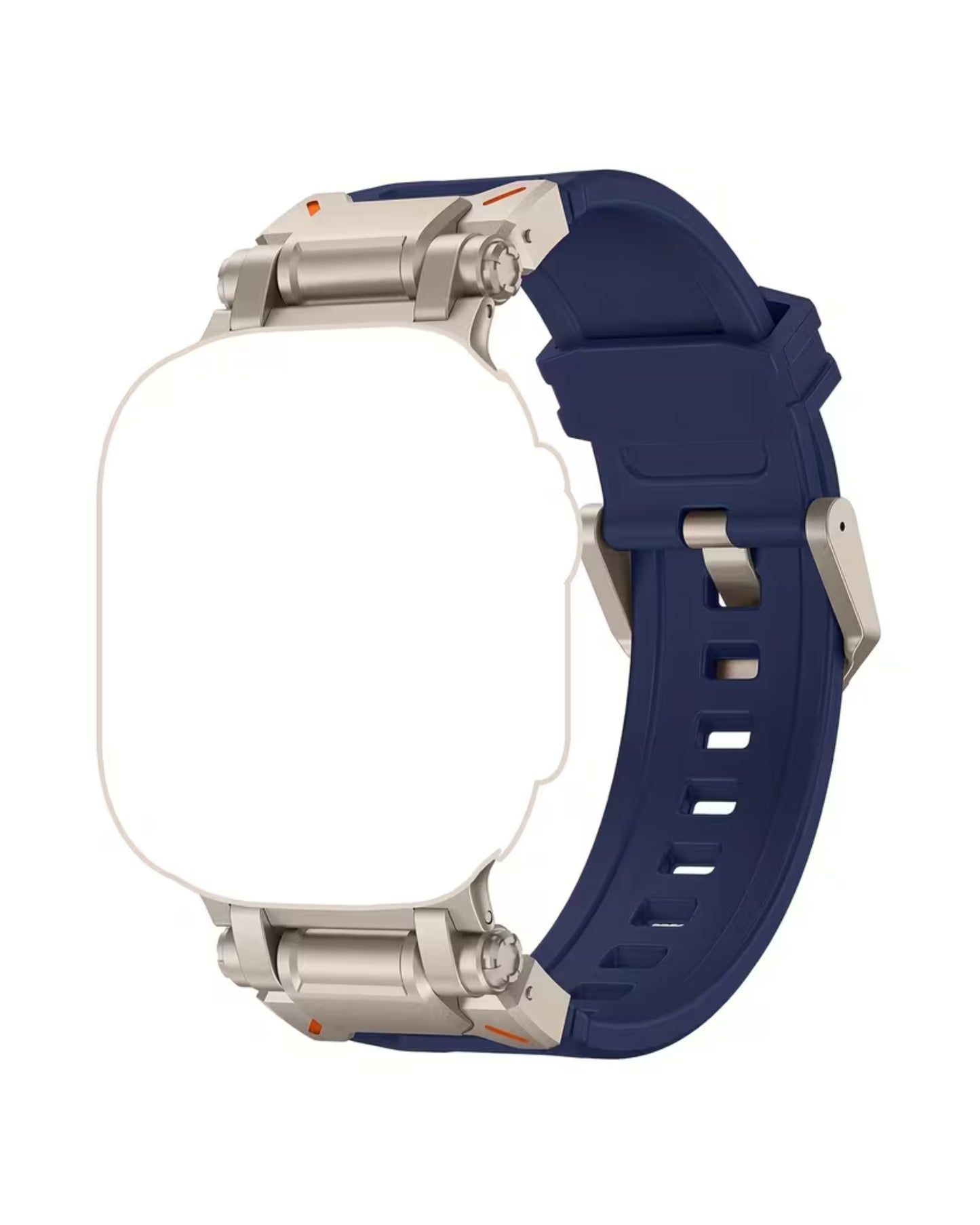 Solid Silicone Watch Band (Blue) 42mm to 49mm