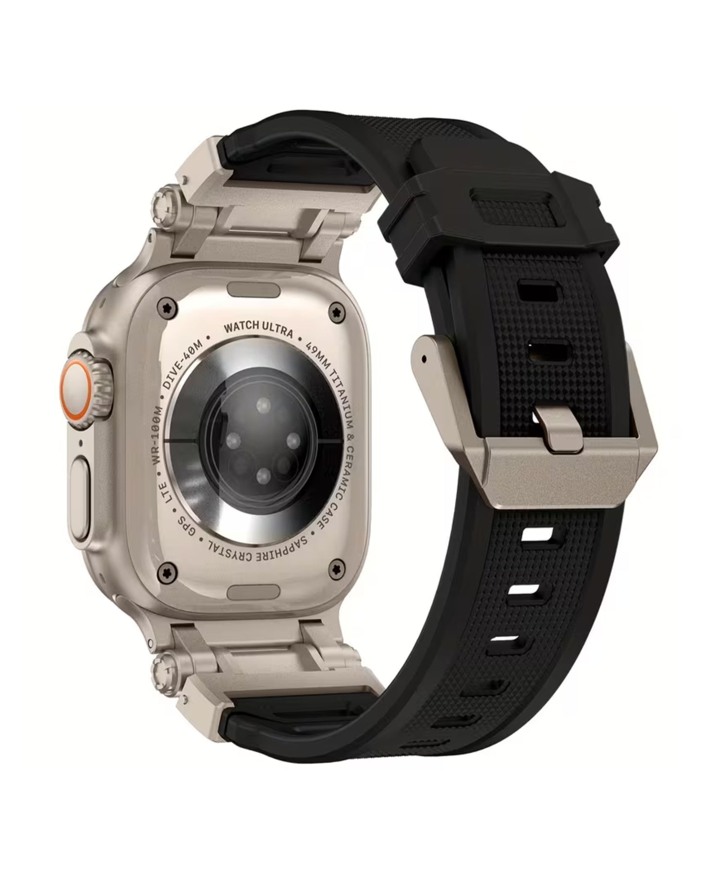 Solid Silicone Watch Band  42mm to 49mm