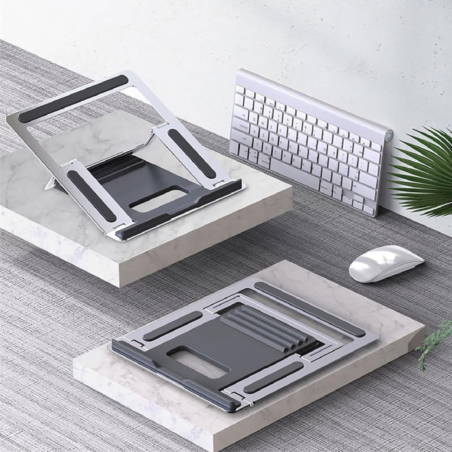 Slim Aluminum Alloy & Metal Foldable Laptop & Tablet Stand